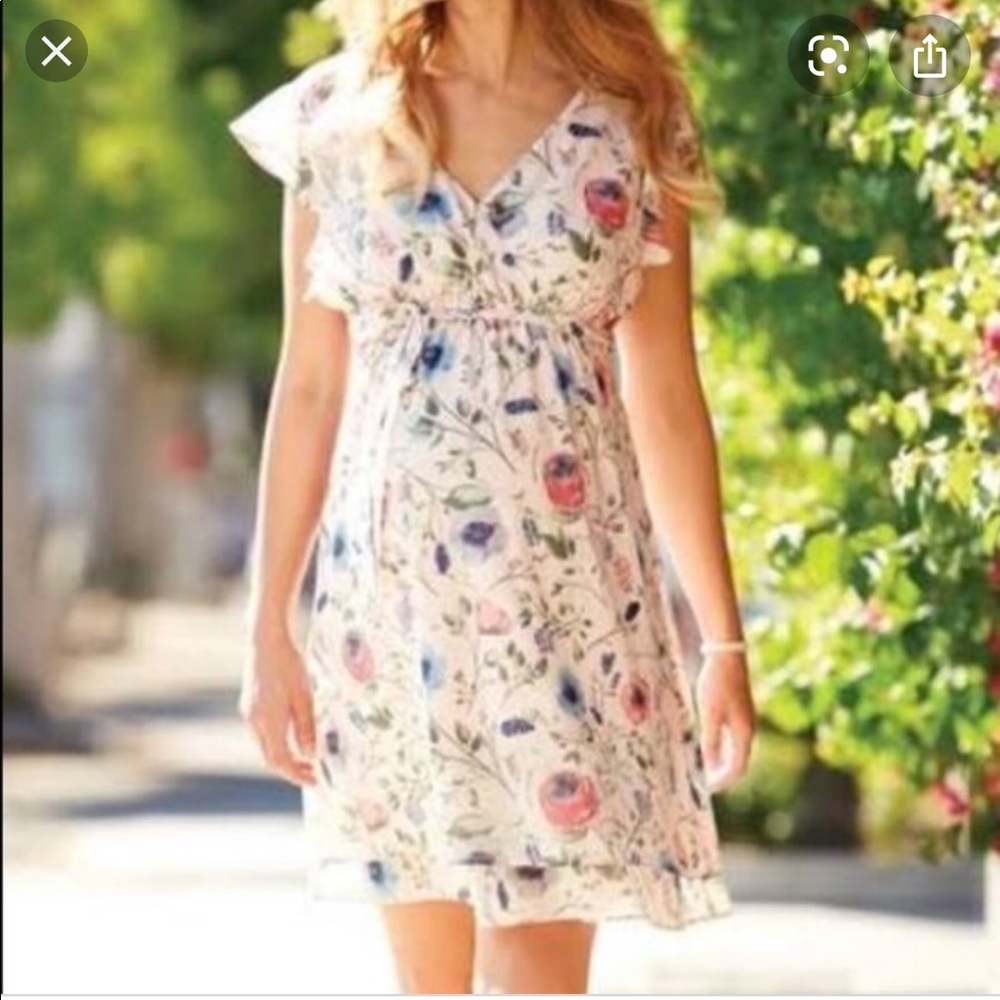 Jessica Simpson floral maternity dress